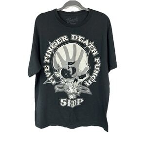 Five Finger Death Punch Shirt XL One Two F*ck You Band Tee 5FDP Bravado Black